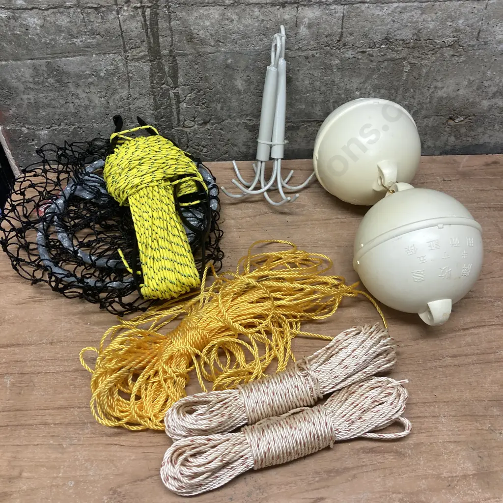 Collapsible Burley Pot, Buoys, Anchors, Ropes Image 1++